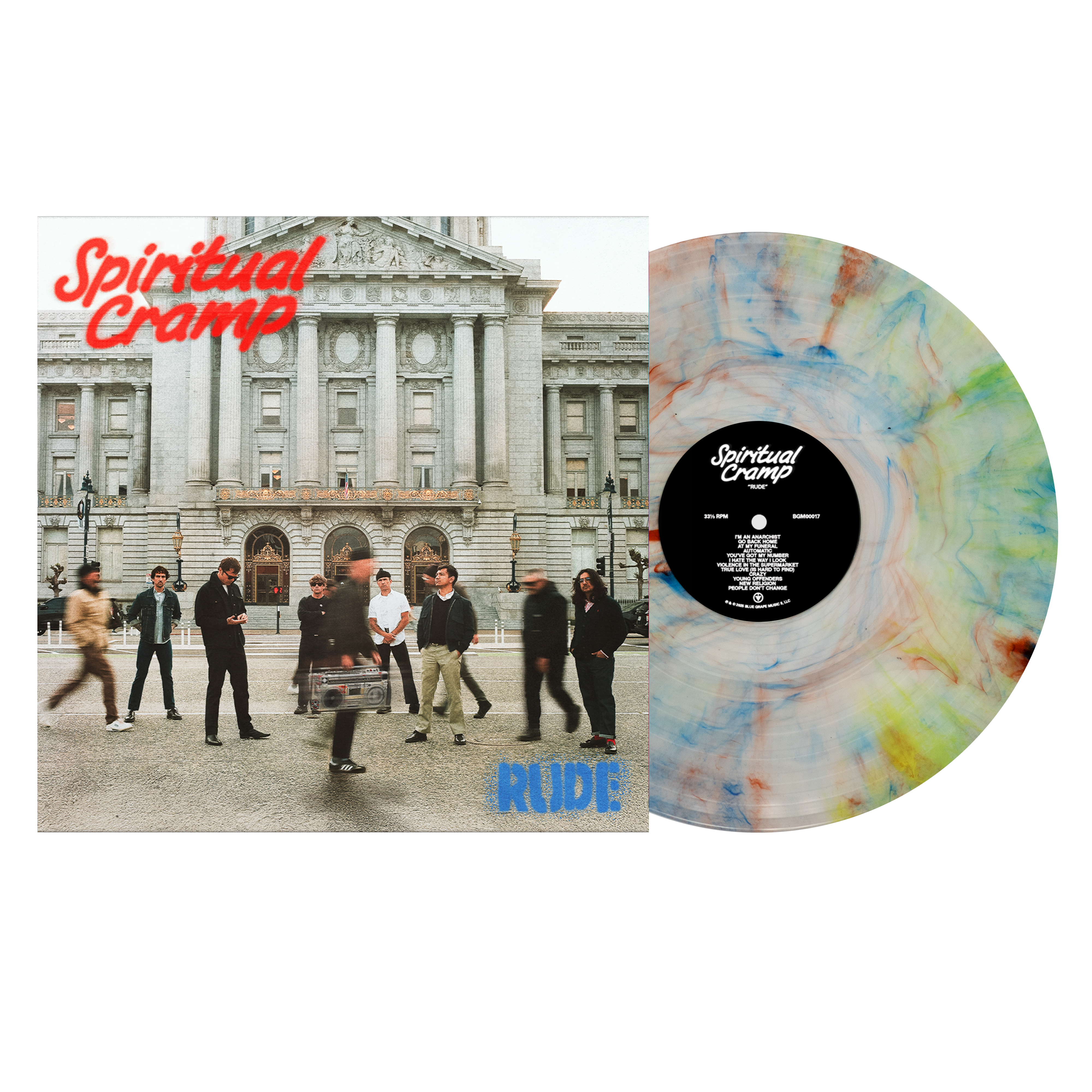 RUDE VINYL LP - RAINBOW MARBLE – Spiritual Cramp